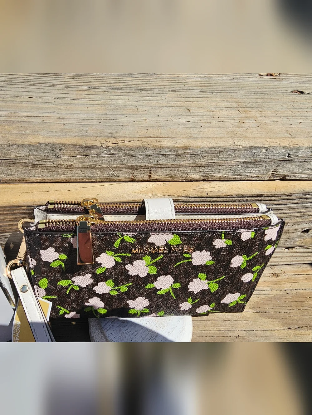 Michael Kors Jet Set Floral Wristlet Wallet